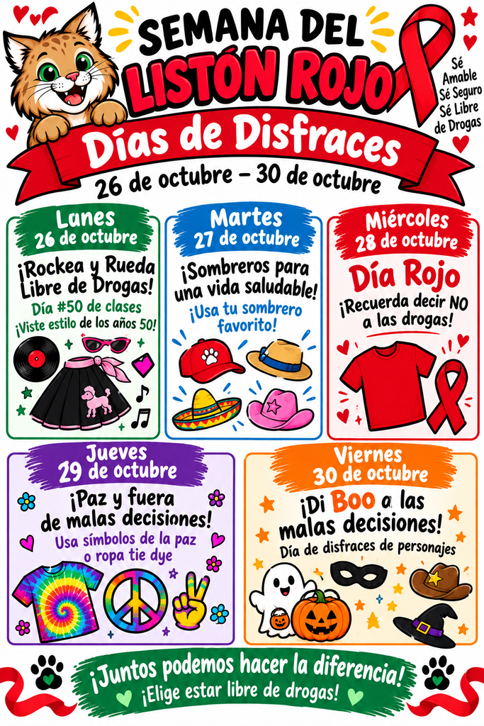 Red Ribbon Dress-Up Days- Span