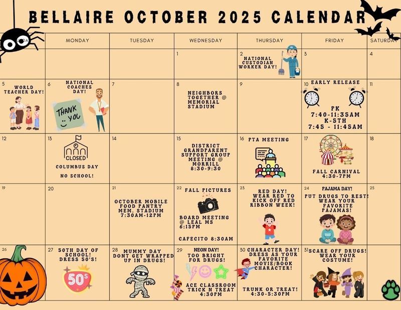 October Calendar