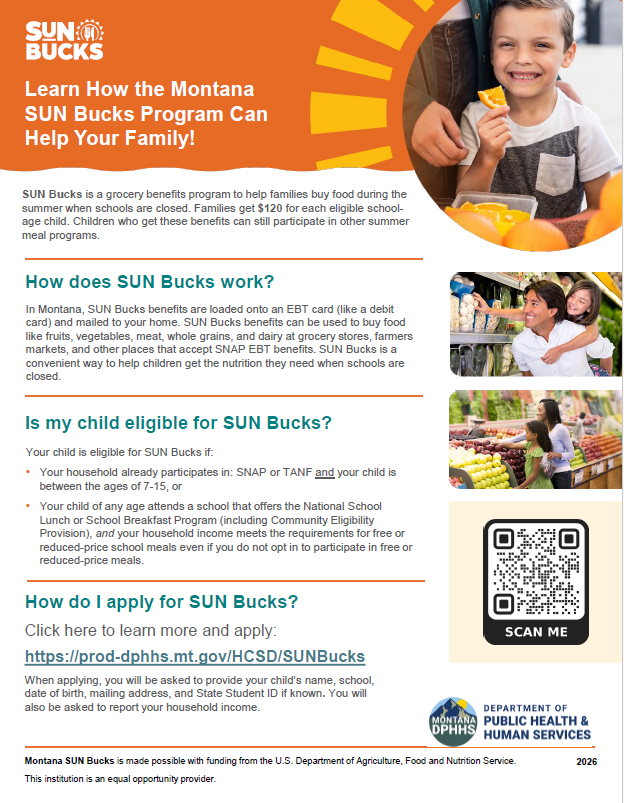 sun bucks information
