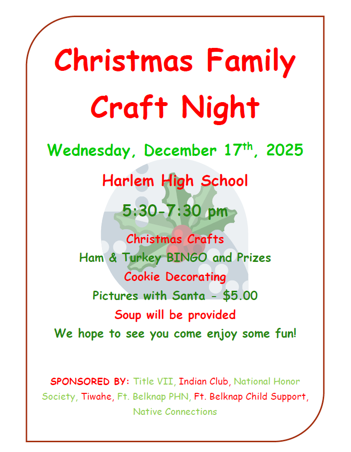 christmas family craft night December 17, 2025