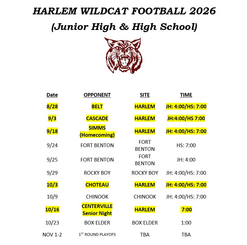Updated Schedule 
