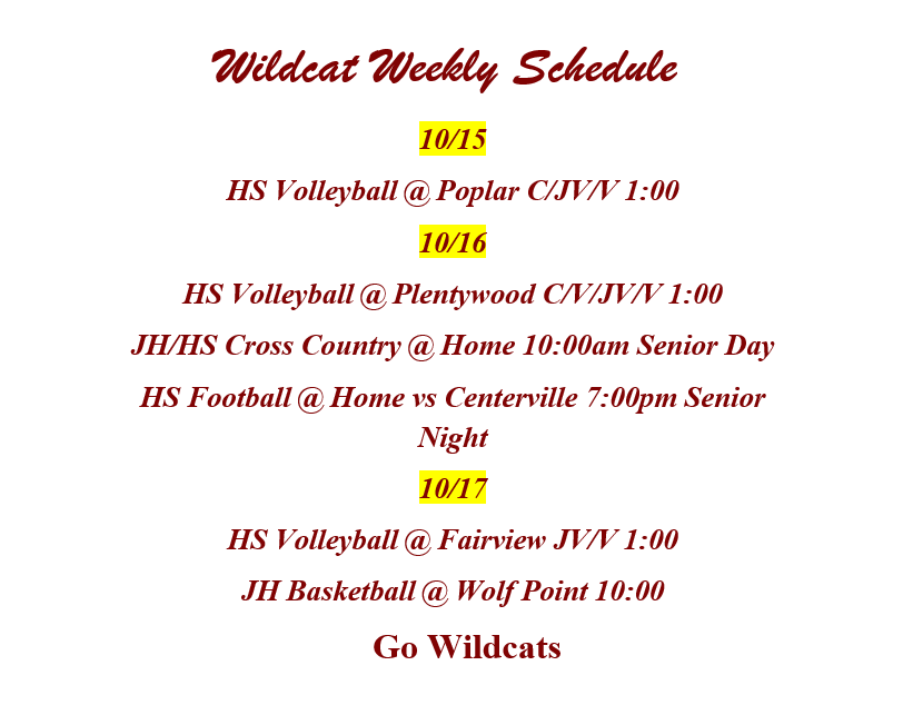 Schedule 