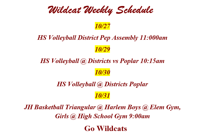 Schedule