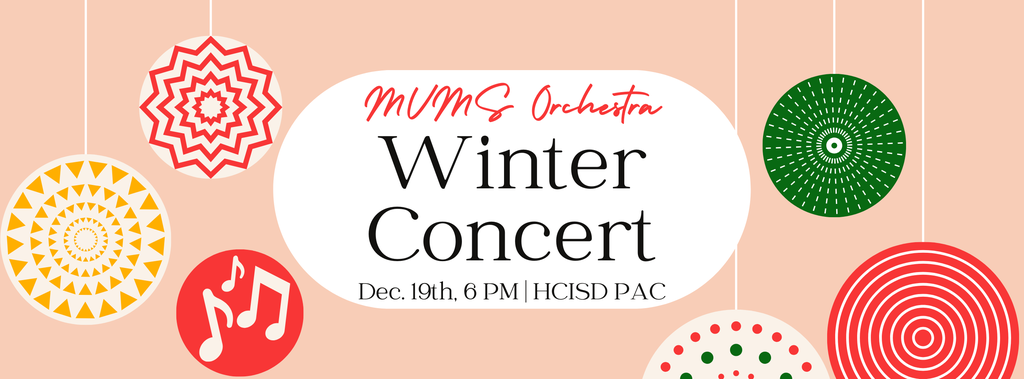 Orchestra Winter Concert Dec 19th