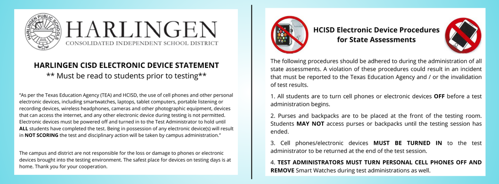 HCISD Device Statement and Procedures