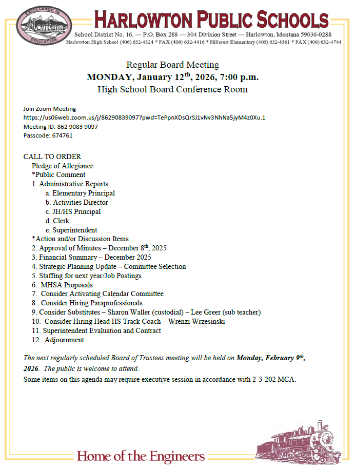 01/12/26 board meeting