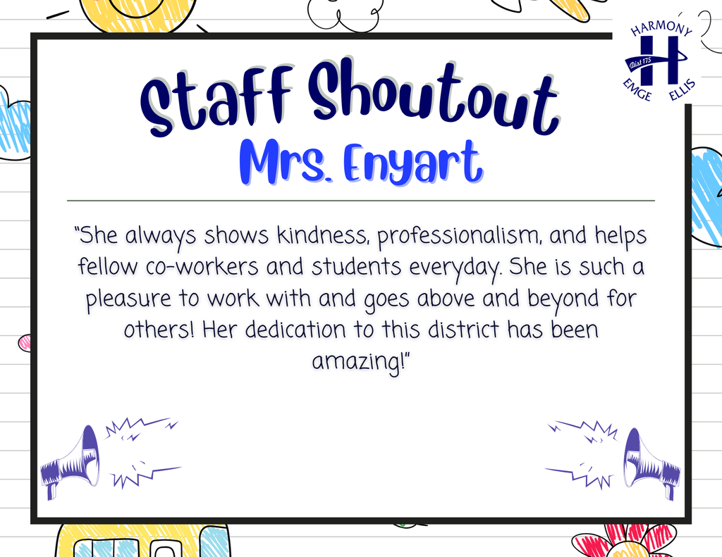 Staff Shoutouts
