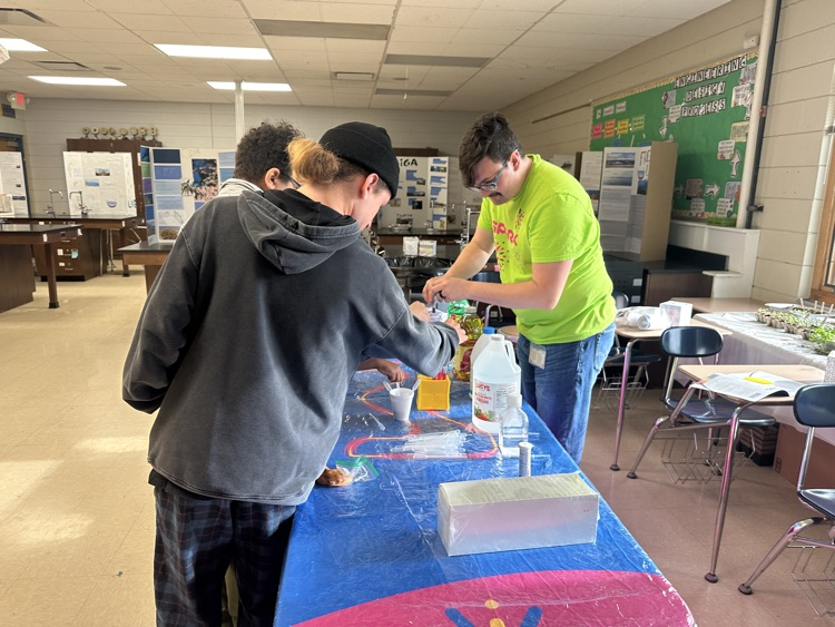 Spark teaching chemical reactions