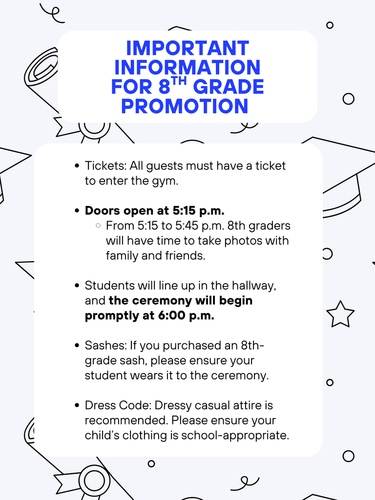 8th grade promotion ceremony