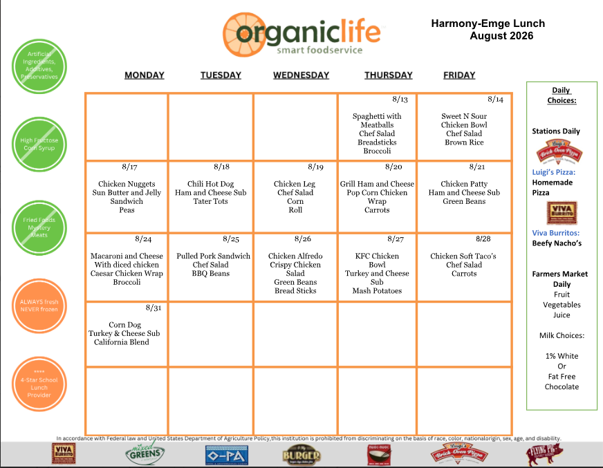 Lunch Menu