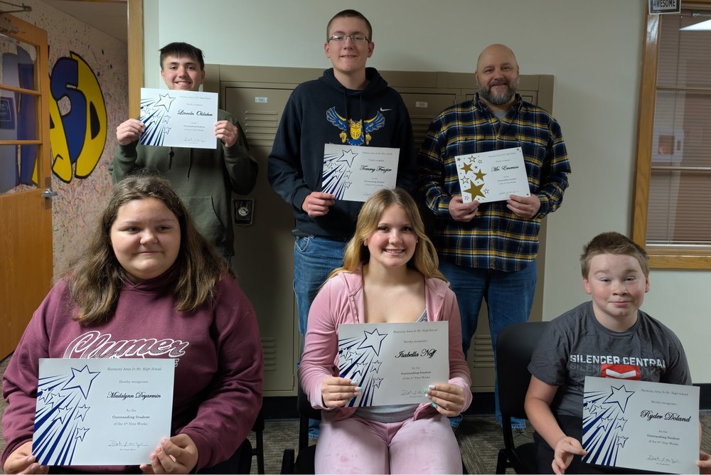 Recently announced Outstanding Students