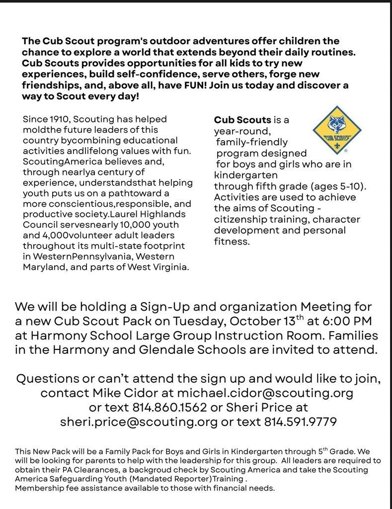 Cub Scout Sign Up