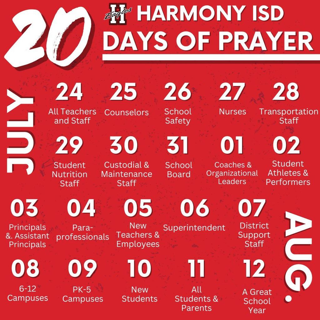 20 days of prayer