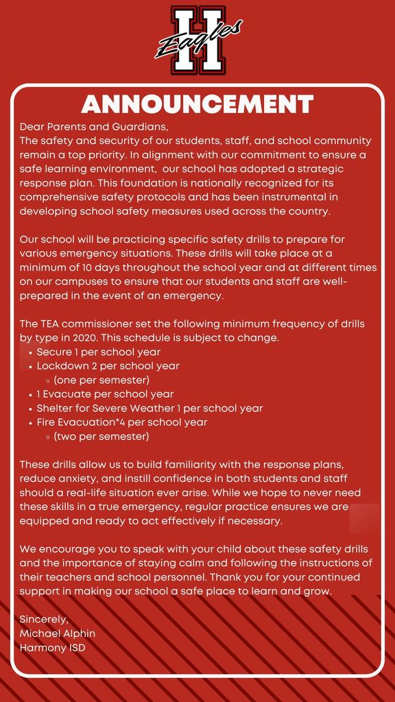 safety announcement