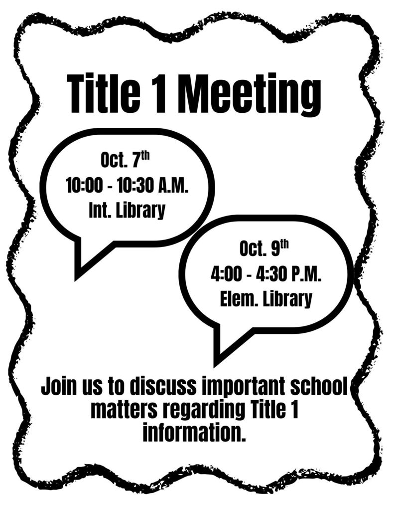 Title 1 Meeting