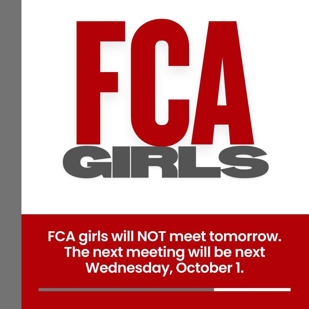 No meeting for FCA Girls
