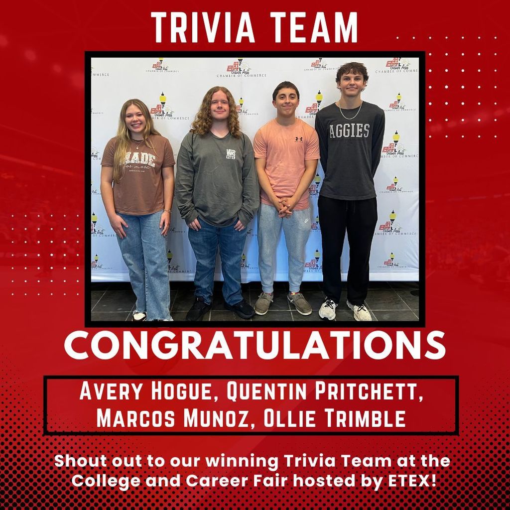 Congrats to trivia team