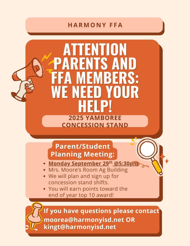 Concession Stand Meeting Flyer