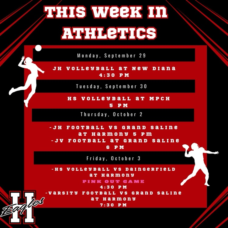 schedule for the week