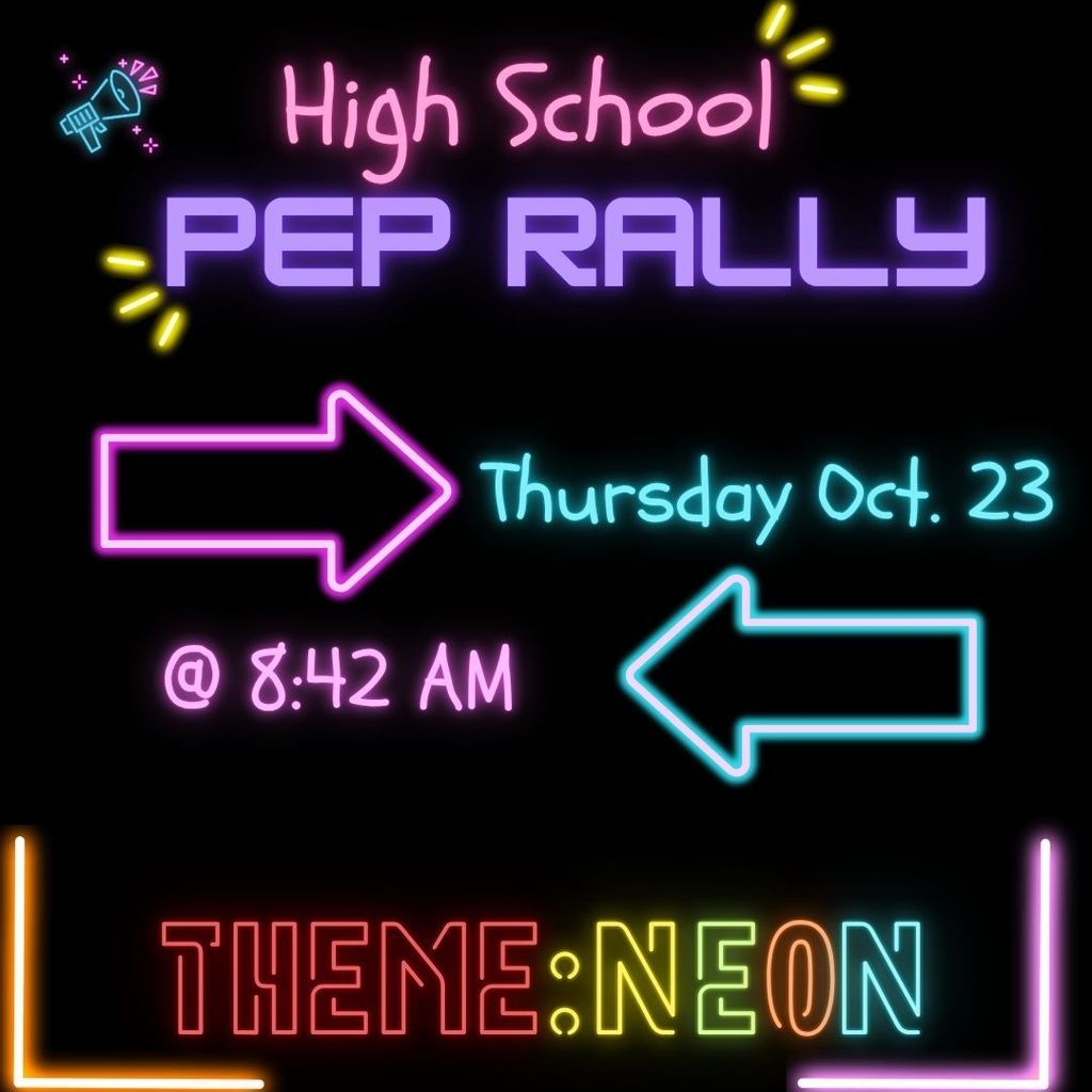 pep rally neon