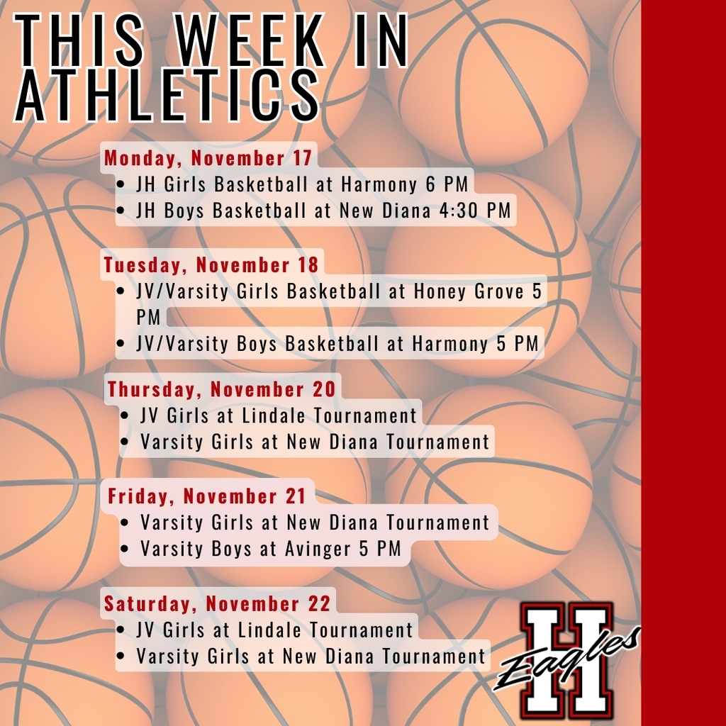 Athletic Schedule for the Week