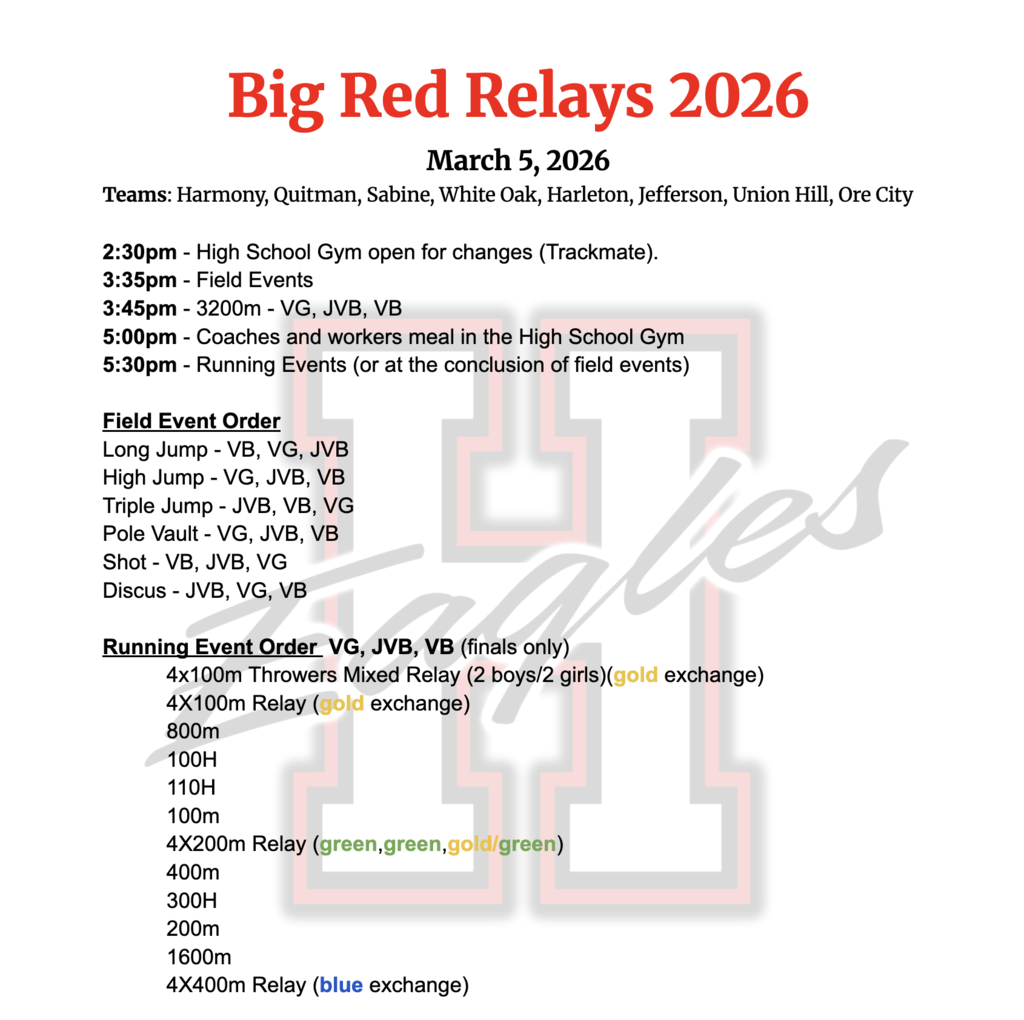 Relay Schedule
