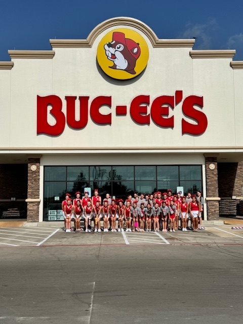 Cheer at Buc-ees on the way to camp.......