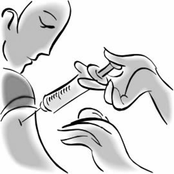 Child getting a shot