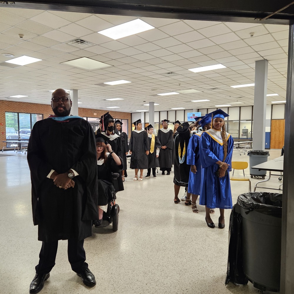 Preparing to Cross the Stage