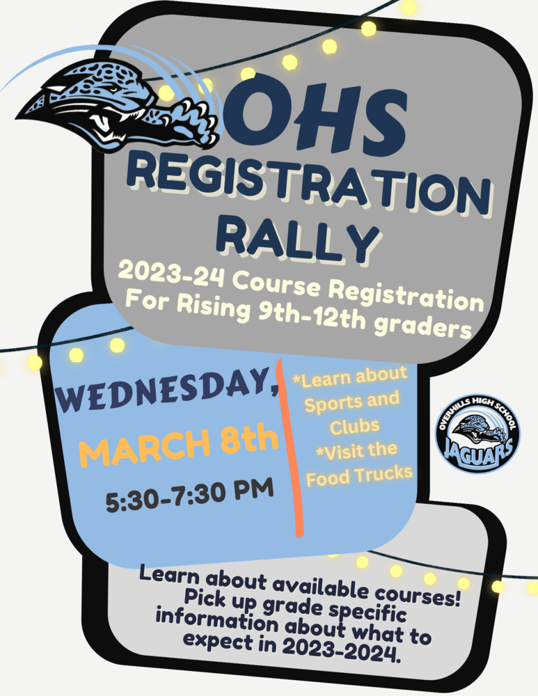 OHS Registration Rally Wednesday March 8th 5:30-7:30