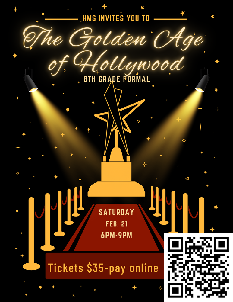 HMS 8th Grade formal - Image for attention all, information is in the body of the post