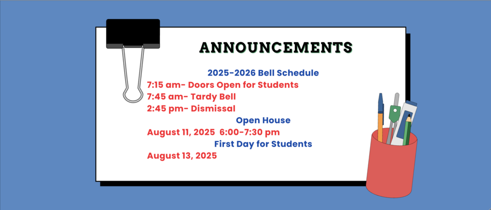 2025-2026 Bell Schedule Updated 07 29 25