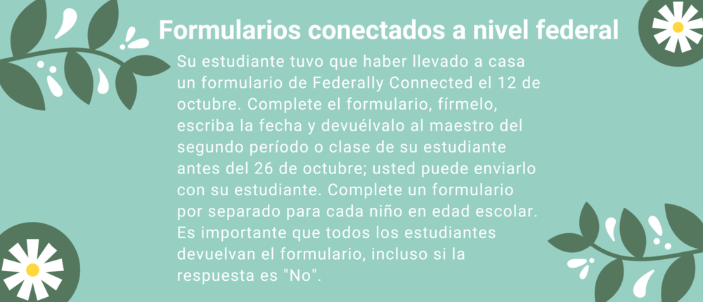 Formularios conectados a nivel federal