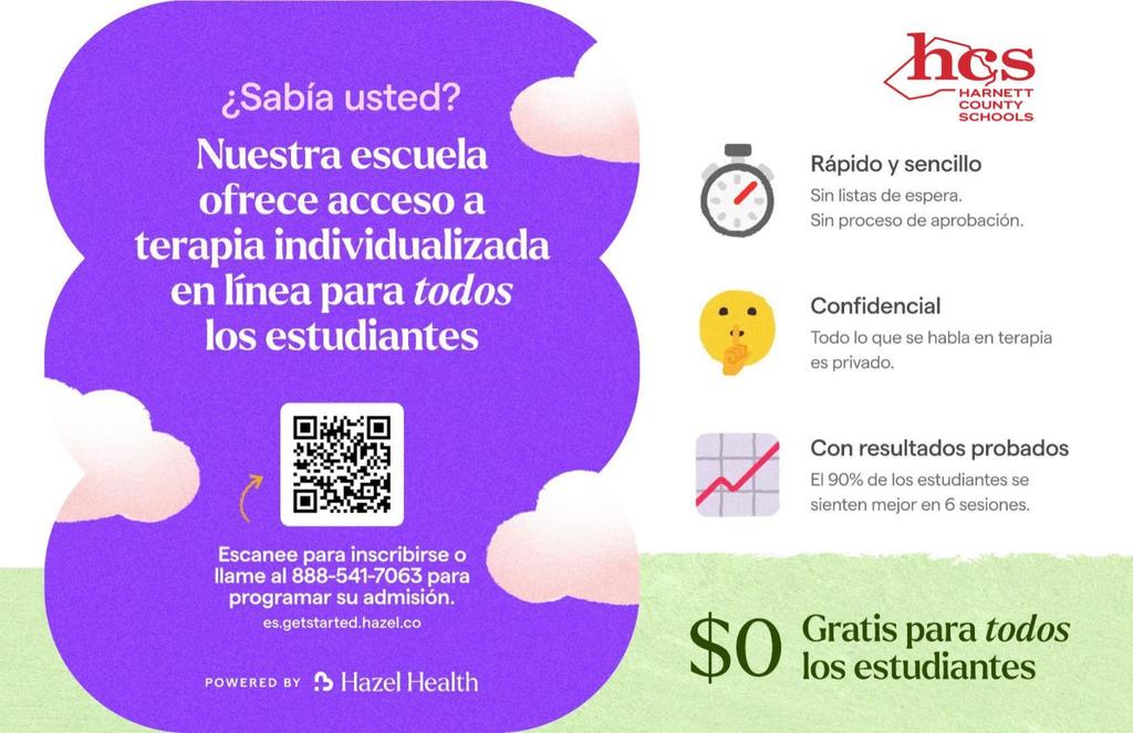 Online Therapy available for ALL students