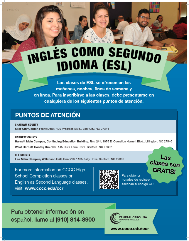 ESL Classes from CCCC
