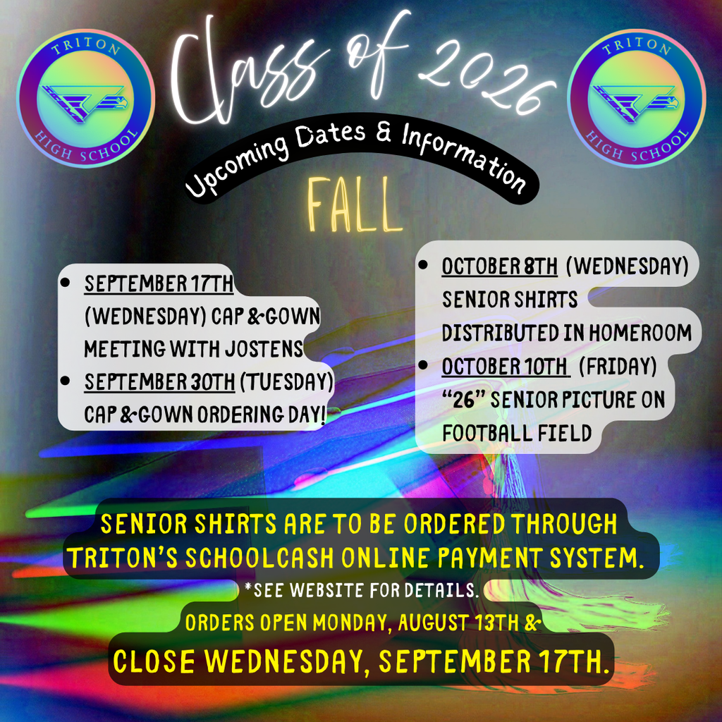 Fall Senior Dates and Info