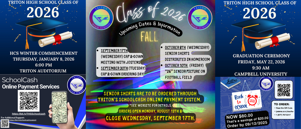 fall senior dates and info