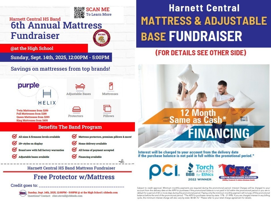 Band Fundraiser Mattress Sale