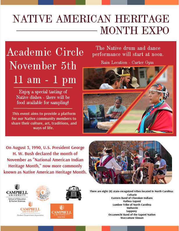Native American Heritage Month Expo Nov 5th