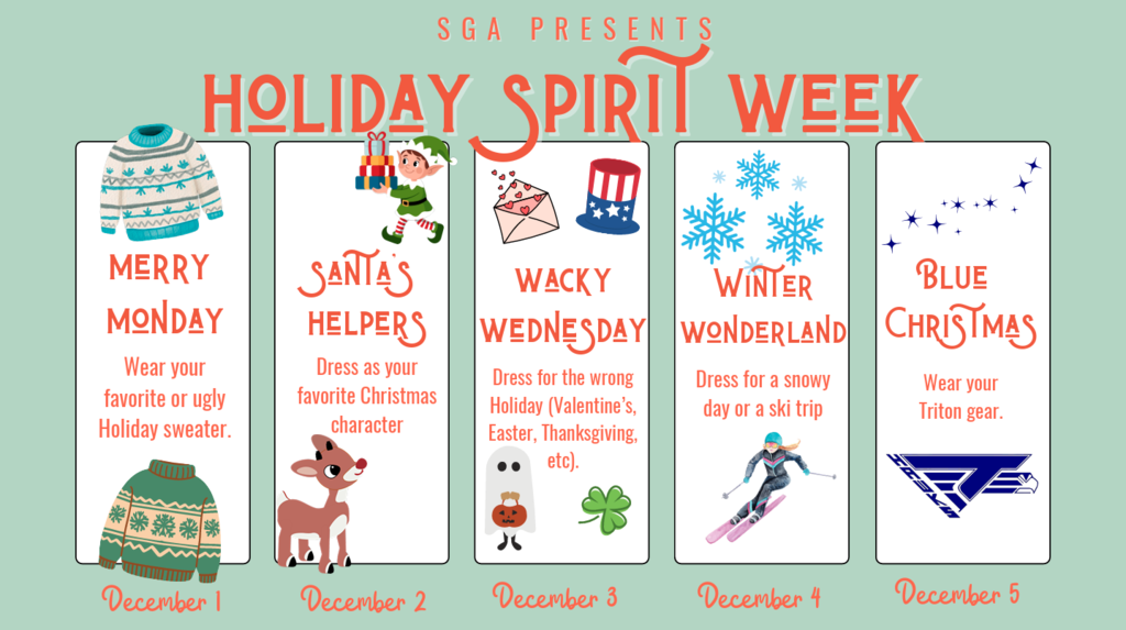SGA presents 2025 Holiday Spirit Week