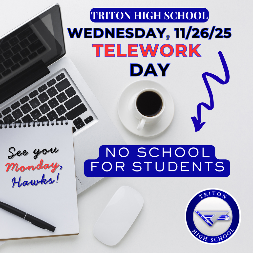 11/26/25 Teacher Telework Day - No School for Students