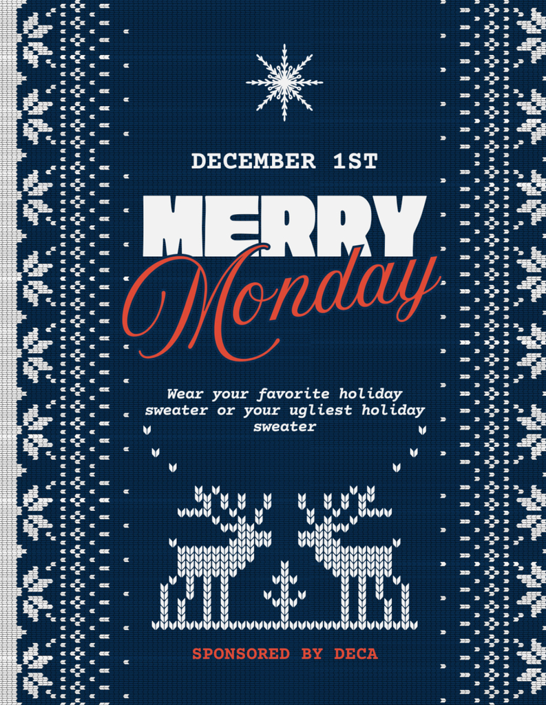 Monday is Ugly Sweater Day