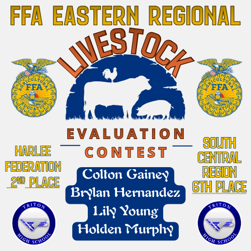 FFA Earns Placements in Competition for regional livestock showing
