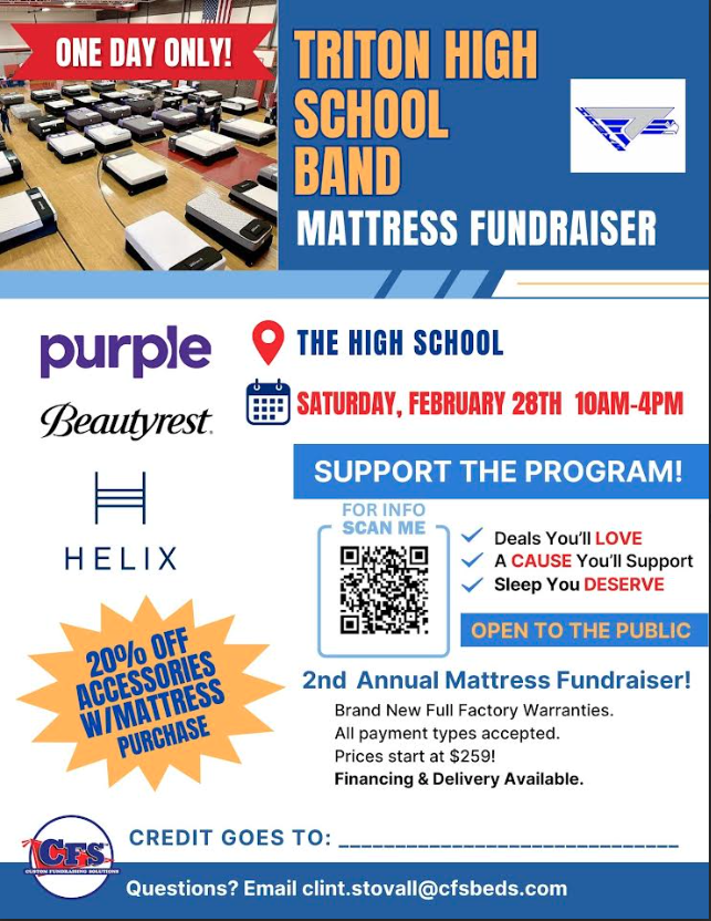 Triton Band Mattress Fundraiser 