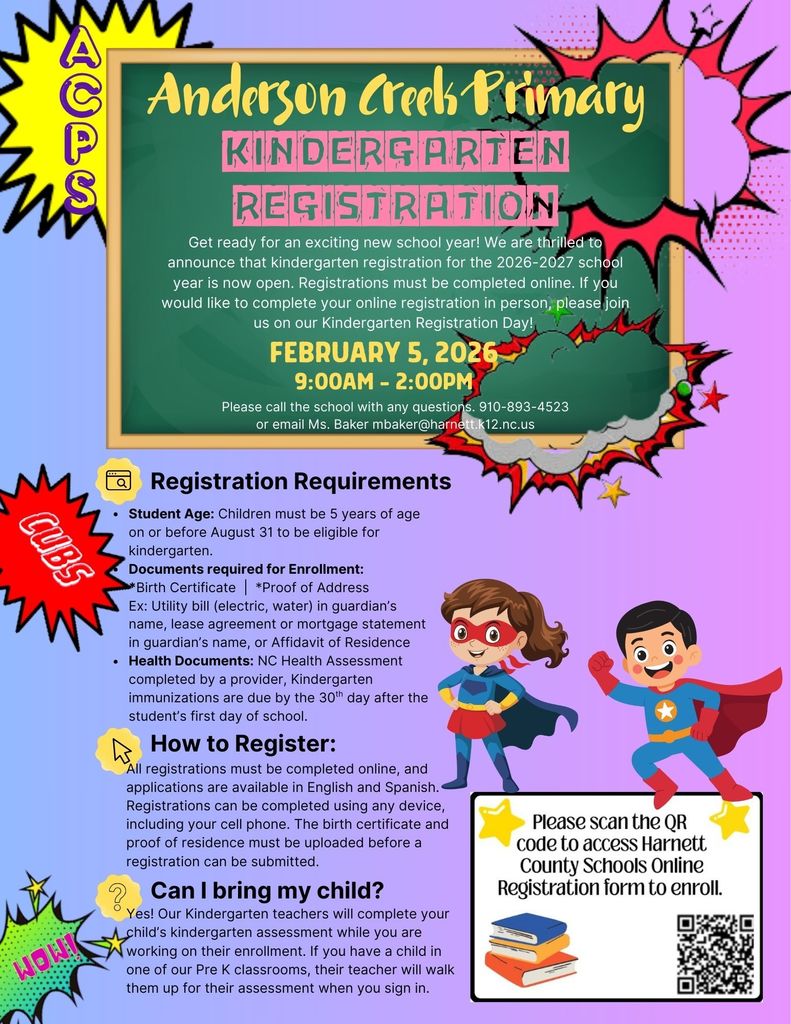 Kindergarten Registration February 5, 2026