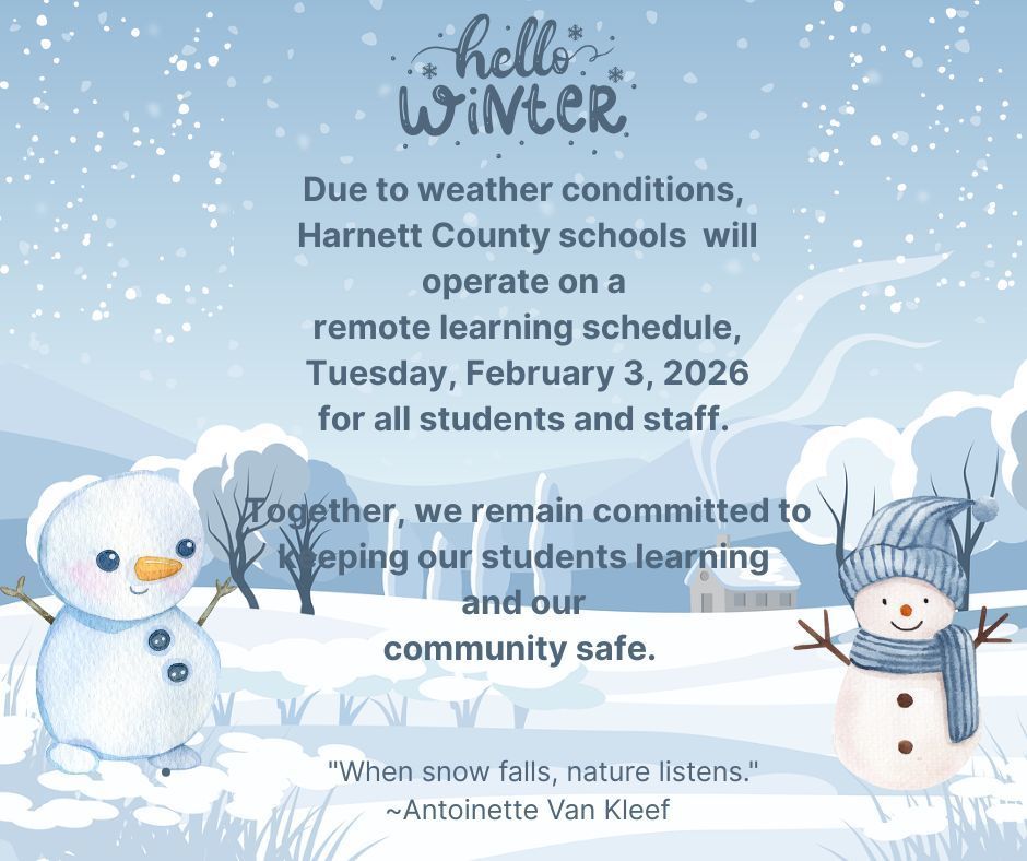 Remote Learning Day, Tuesday, February 3, 2026