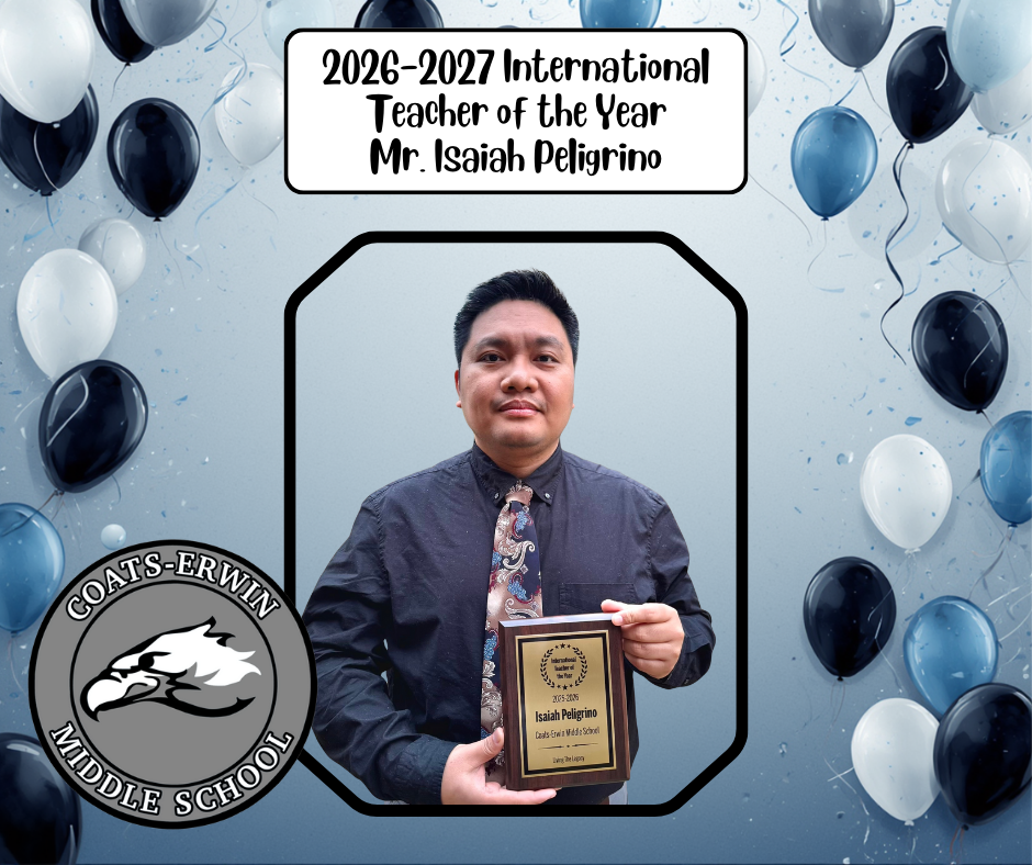 2026-2027 International Teacher of the Year, Mr. Isaiah Peligrino