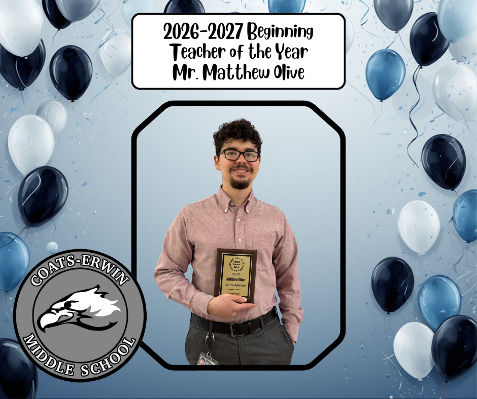 2026-2027 Beginning Teacher of the Year, Mr. Matthew Olive