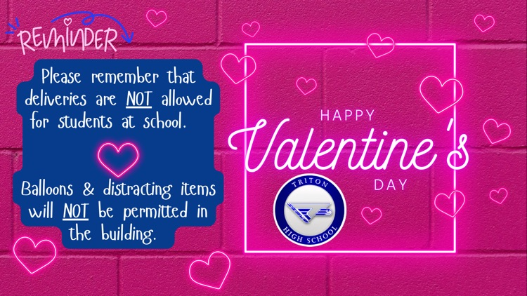 Valentines Day reminders