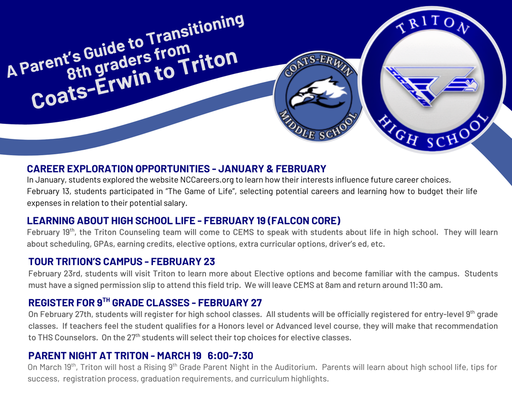 CEMS Rising 9th Grade Info